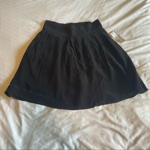 NWT Garage Black Flowy Flounce Mini Skirt